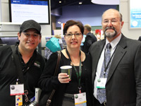 Mike Verney, Western Regional Sales Manager and customers at the NSH Booth